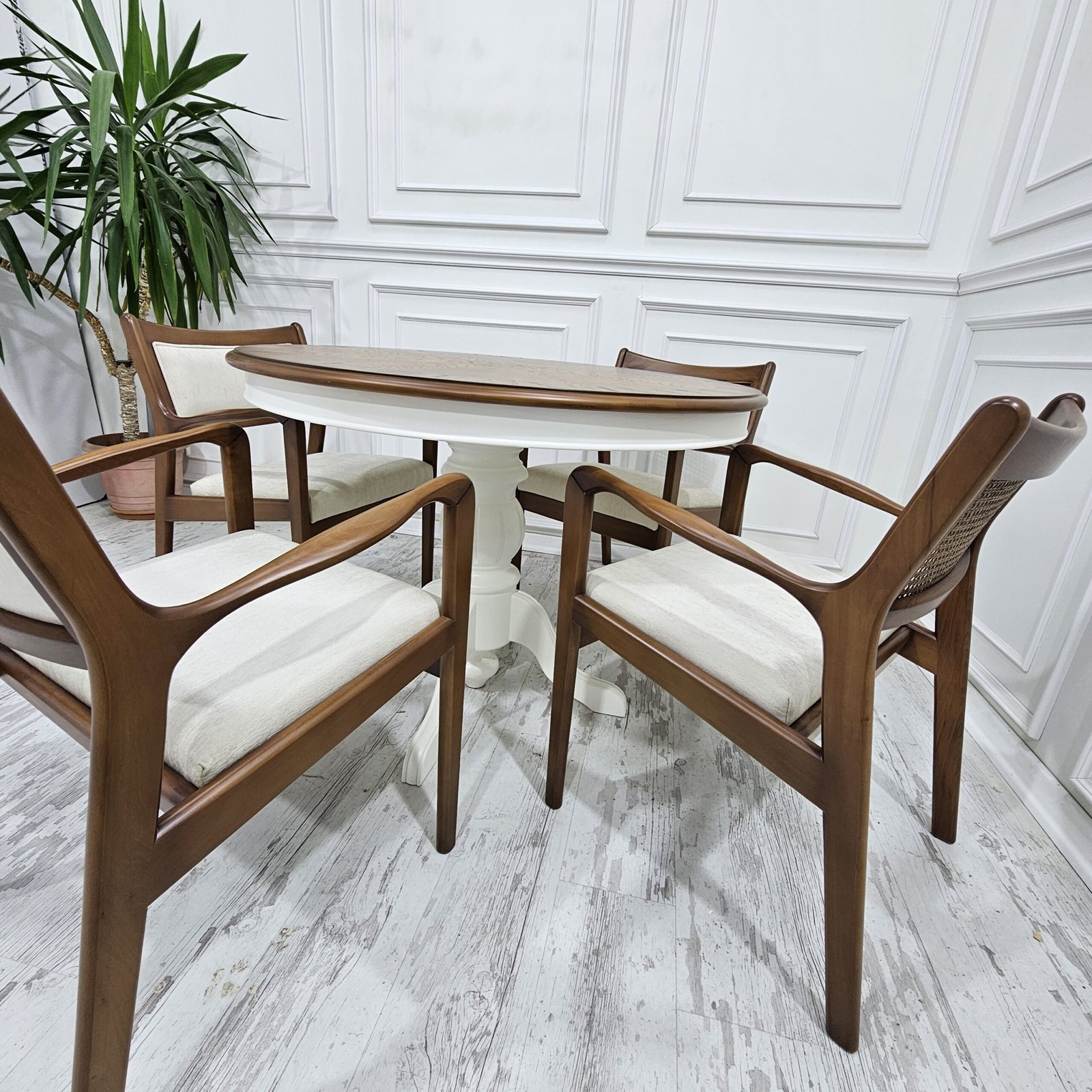 elly yuvarlak yemek masası takımı elly yuvarlak yemek masası takımı