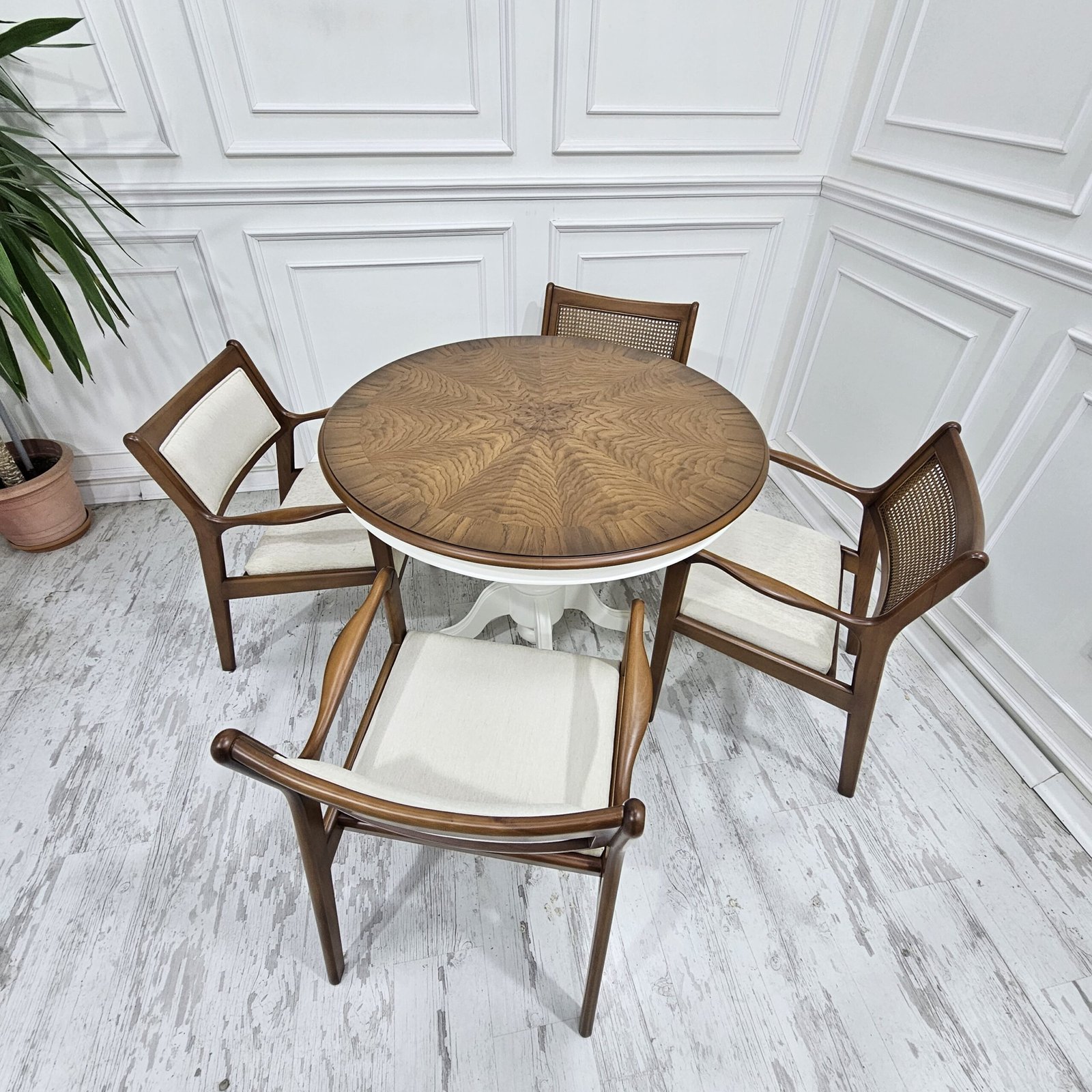 elly yuvarlak yemek masası takımı elly yuvarlak yemek masası takımı