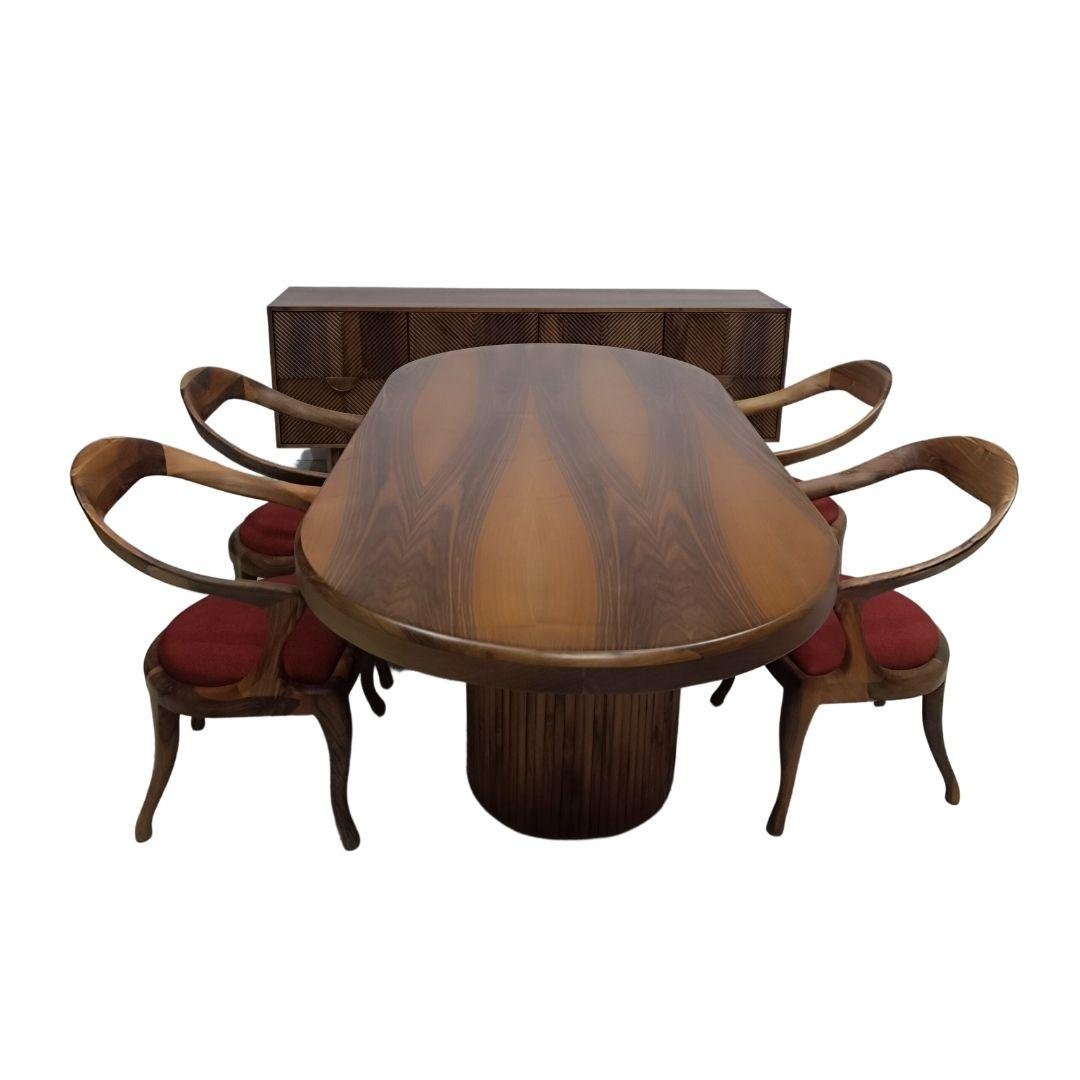 dondolo ceviz yemek masası takımı