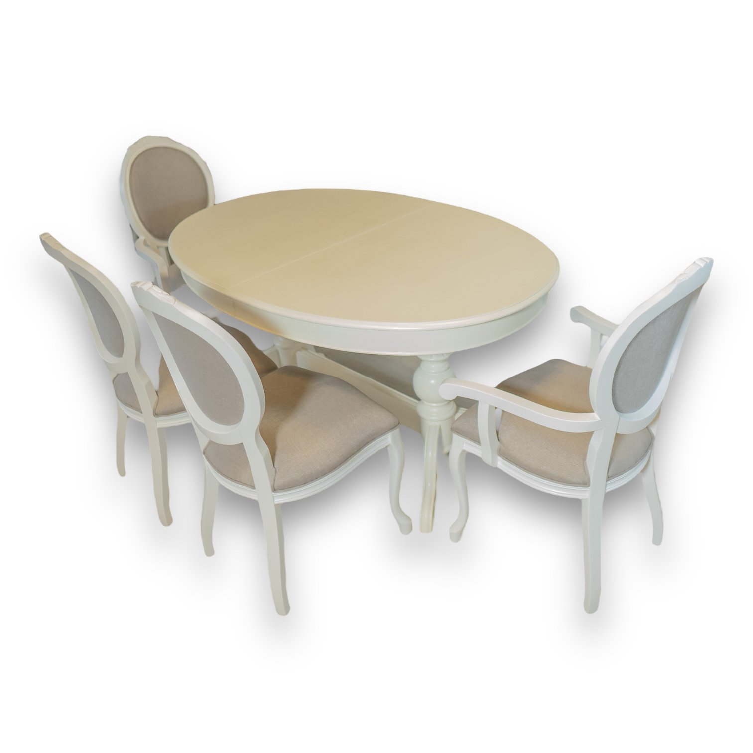 fendere yuvarlak yemek masası takımı