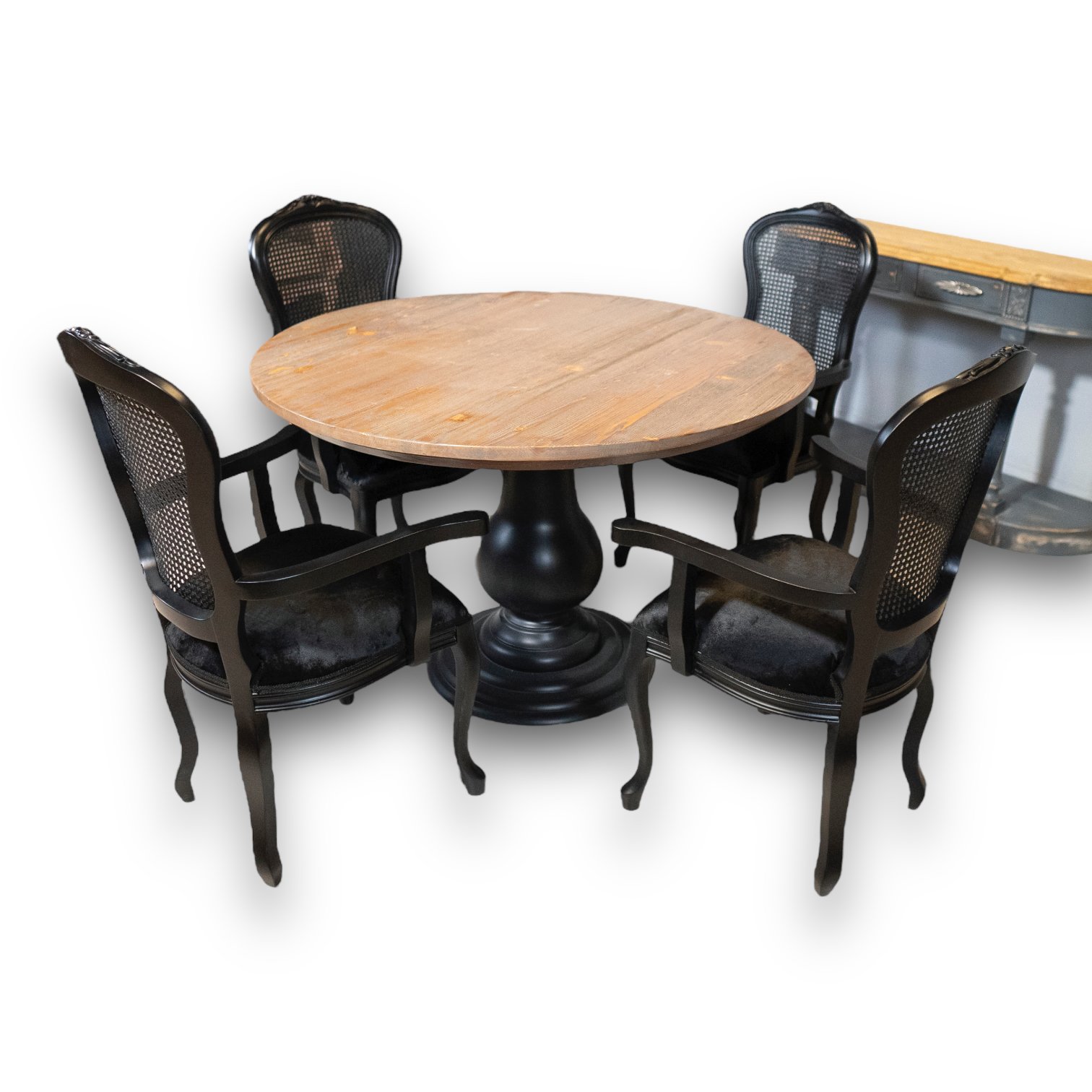 edera yuvarlak yemek masası takımı