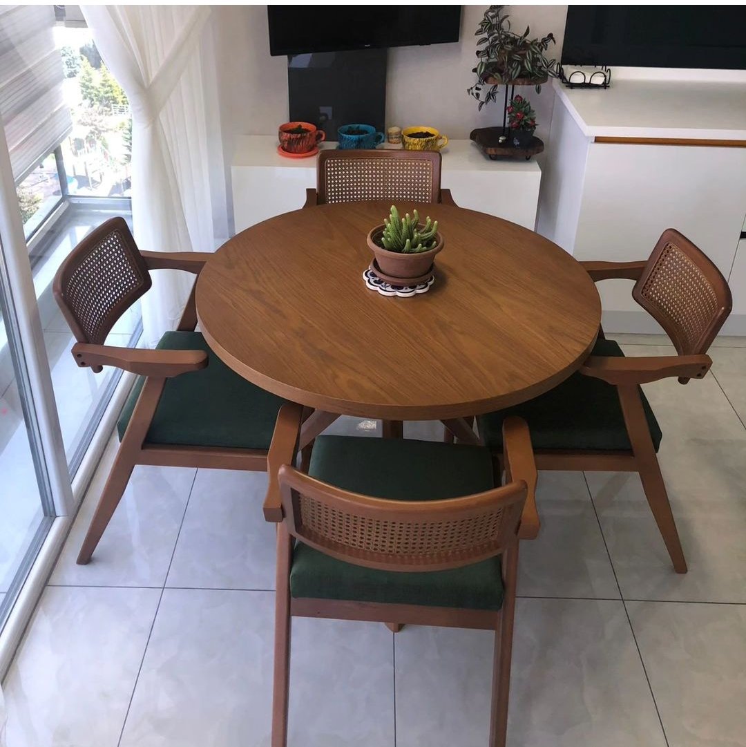 yuvarlak yemek masası takımı