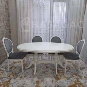 oval yemek masası takımı