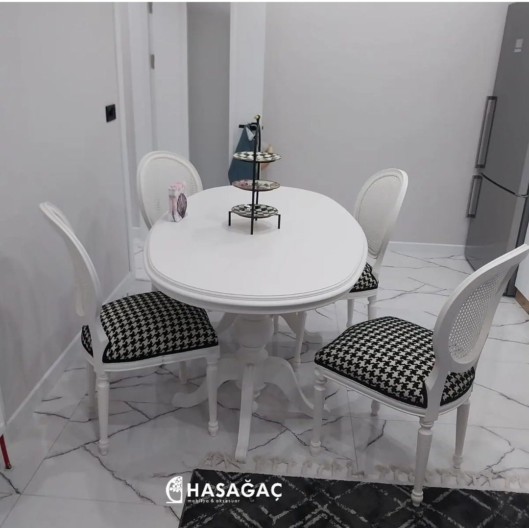 yuvarlak yemek masası takımı